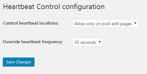 Heartbeat Configuration Settings