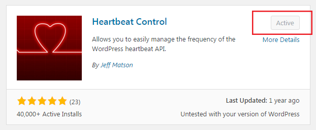 Install Heartbeat Control
